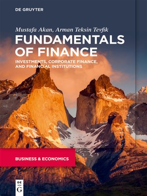 cover image of Fundamentals of Finance